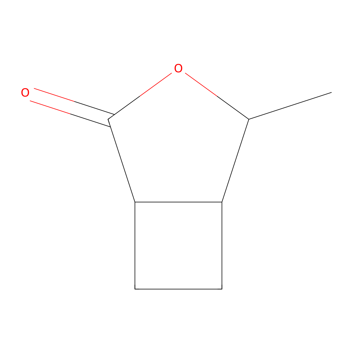 4-Methyl-3-oxabicyclo[3.2.0]heptan-2-one molecular structure, CAS 2983-99-5