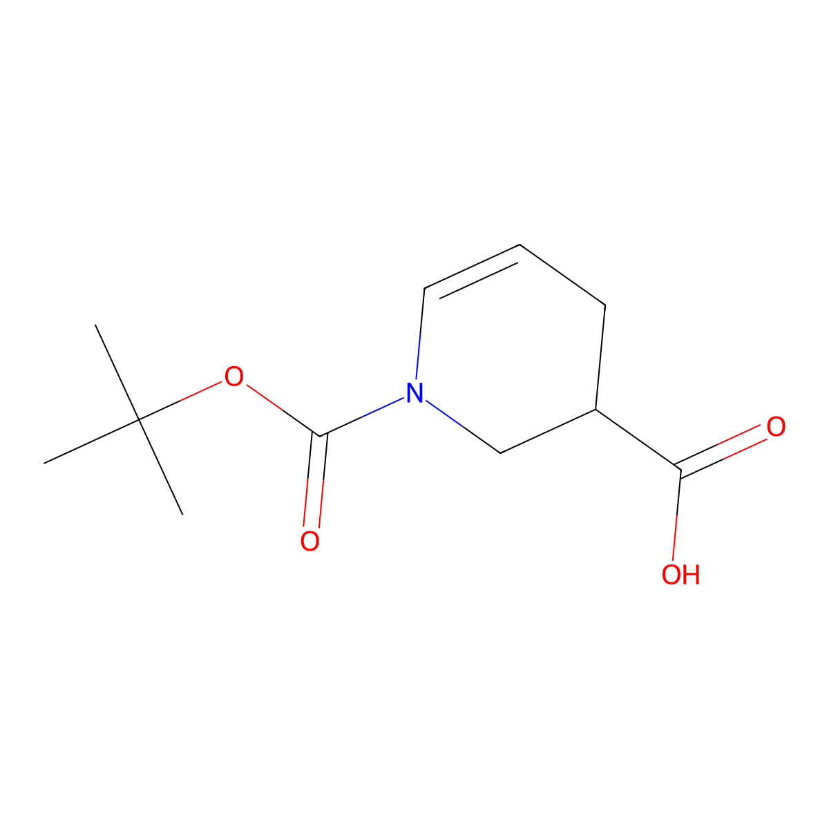 1-[(Tert-butoxy)carbonyl]-1,2,3,4-tetrahydropyridine-3-carboxylic acid molecular structure, CAS 2983060-84-8