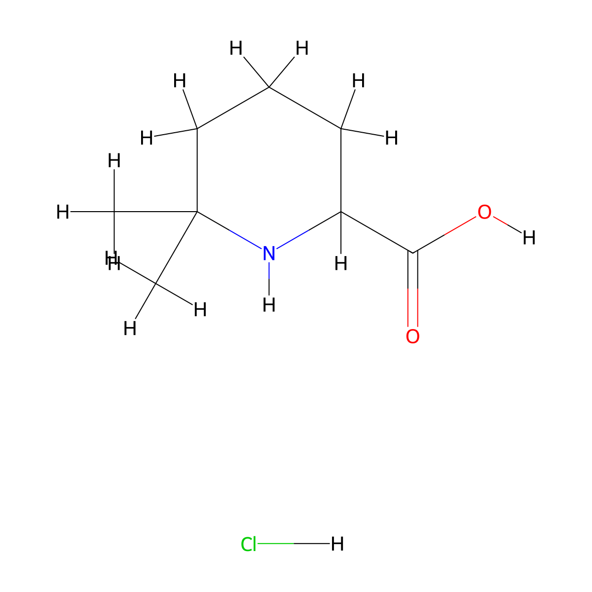 6,6-Dimethylpiperidine-2-carboxylic acid hydrochloride molecular structure, CAS 2983061-02-3