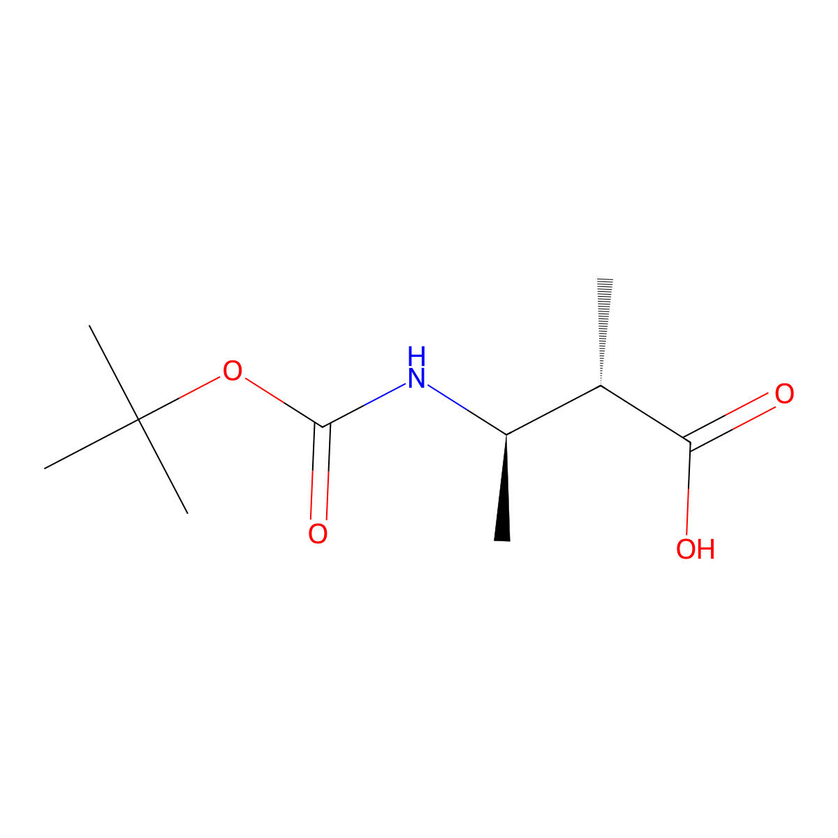 (2S,3R)-3-{[(tert-butoxy)carbonyl]amino}-2-methylbutanoic acid molecular structure, CAS 2983117-12-8