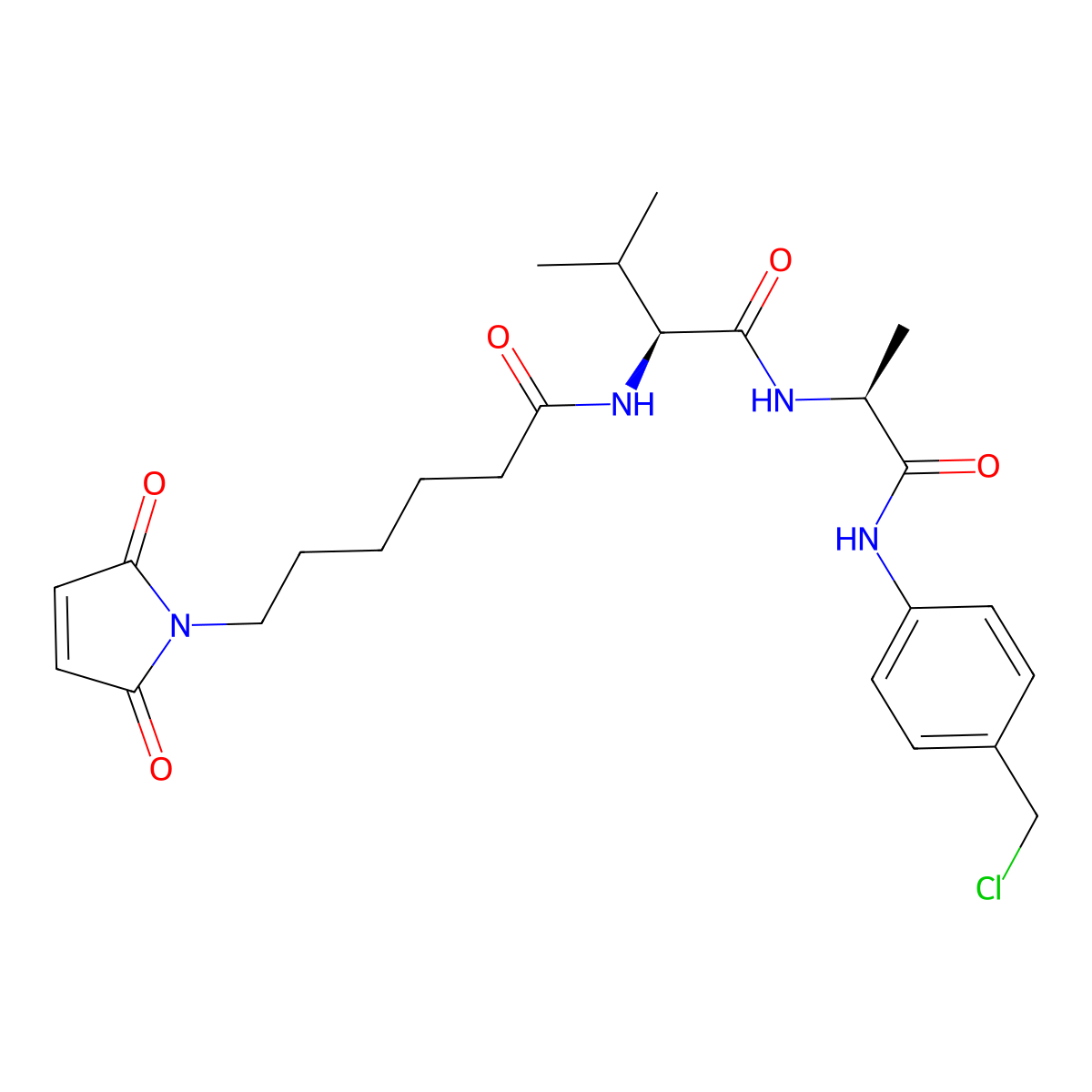 MC-Val-Ala-PAB-Cl molecular structure, CAS 2983182-03-0
