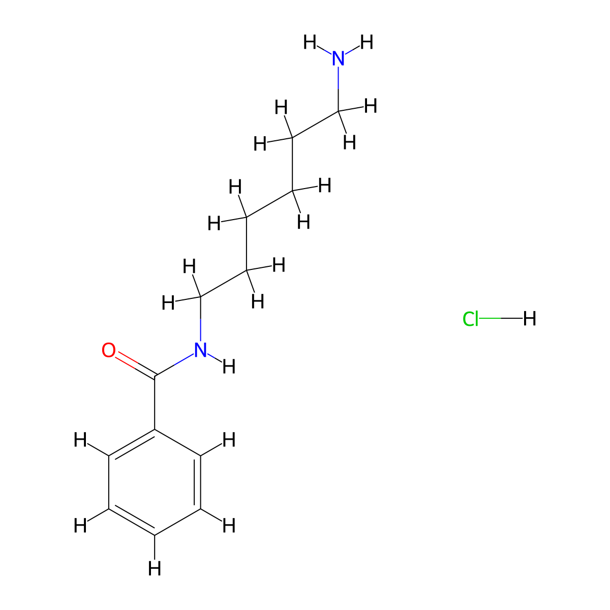 N-(6-Aminohexyl)benzamide HCl molecular structure, CAS 29833-53-2
