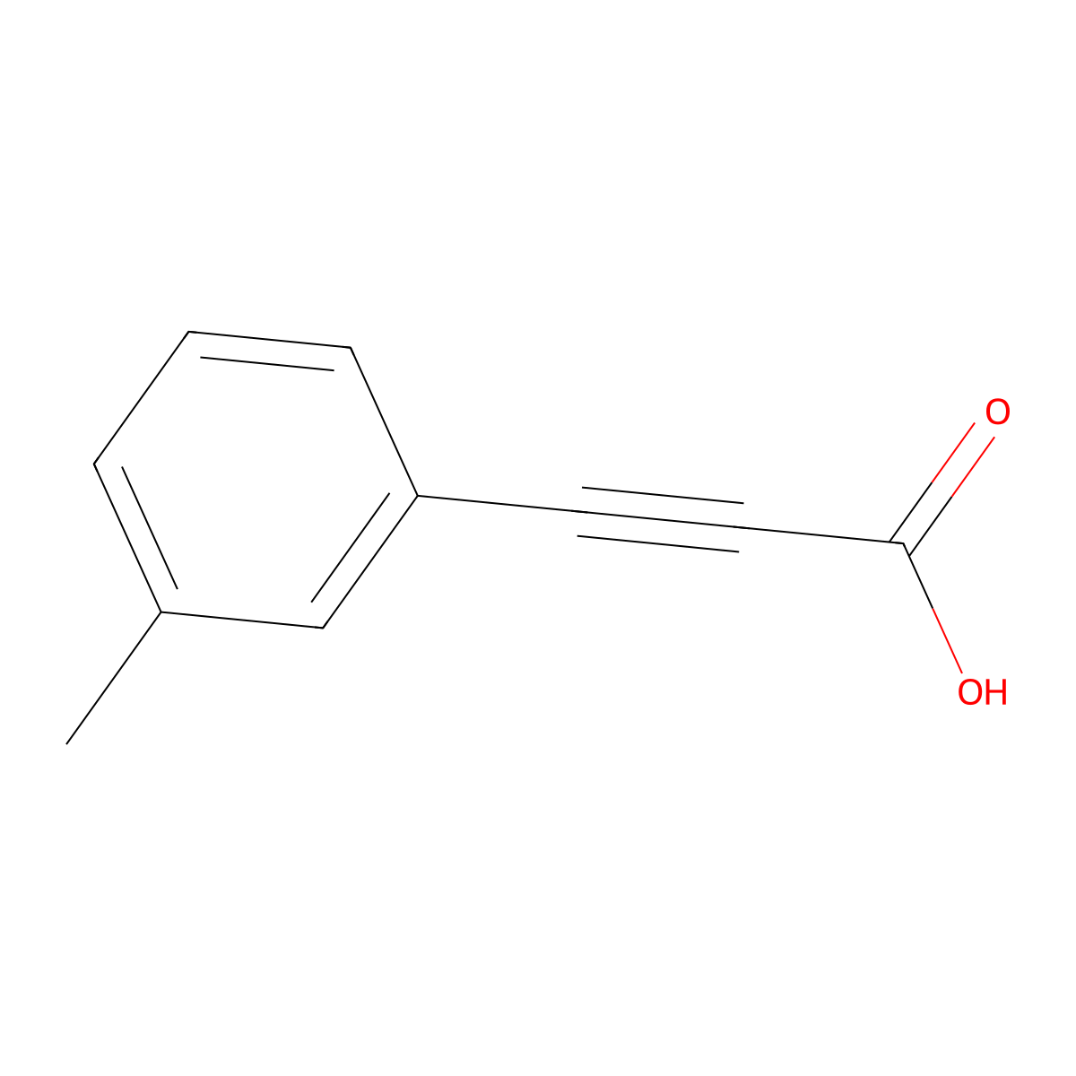3-(3-Methylphenyl)prop-2-ynoic acid molecular structure, CAS 29835-27-6