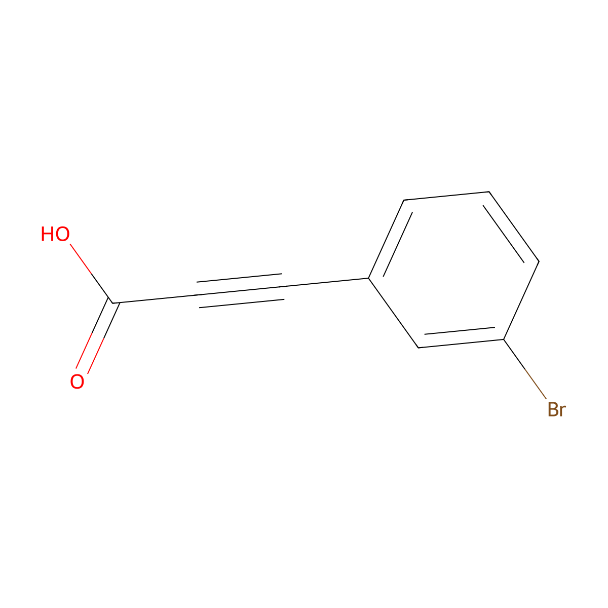 3-(3-Bromophenyl)prop-2-ynoic acid molecular structure, CAS 29835-28-7