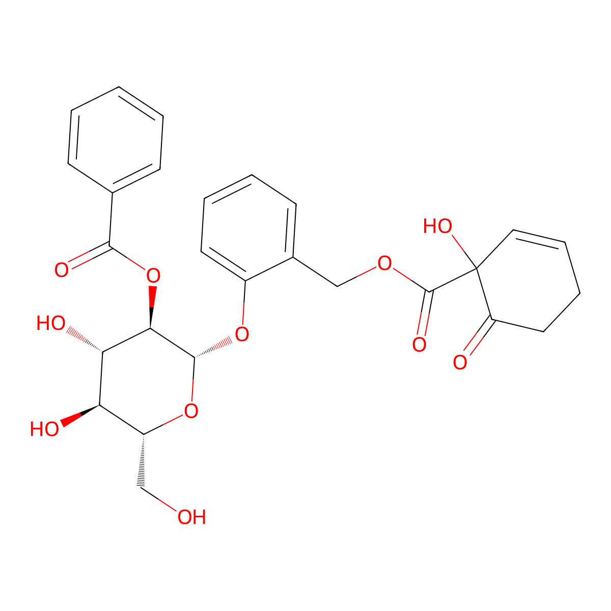Tremulacin molecular structure, CAS 29836-40-6