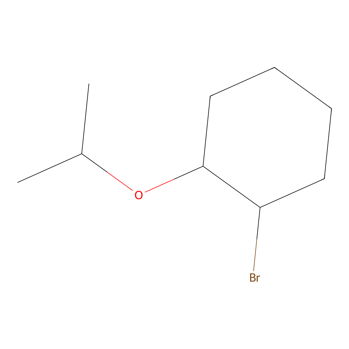 1-Bromo-2-(propan-2-yloxy)cyclohexane molecular structure, CAS 29837-02-3