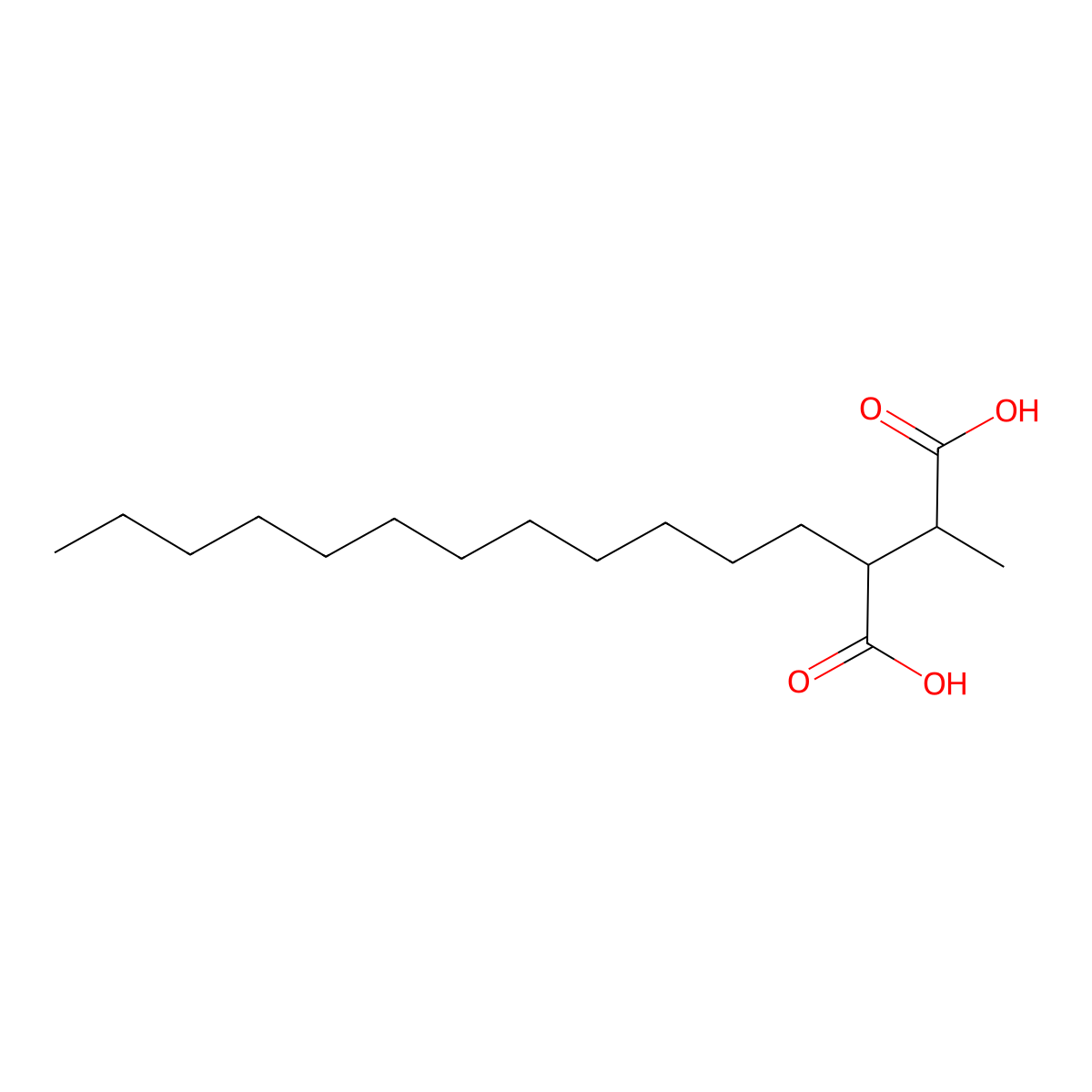 2-Dodecyl-3-Methylbutanedioic Acid molecular structure, CAS 29838-46-8