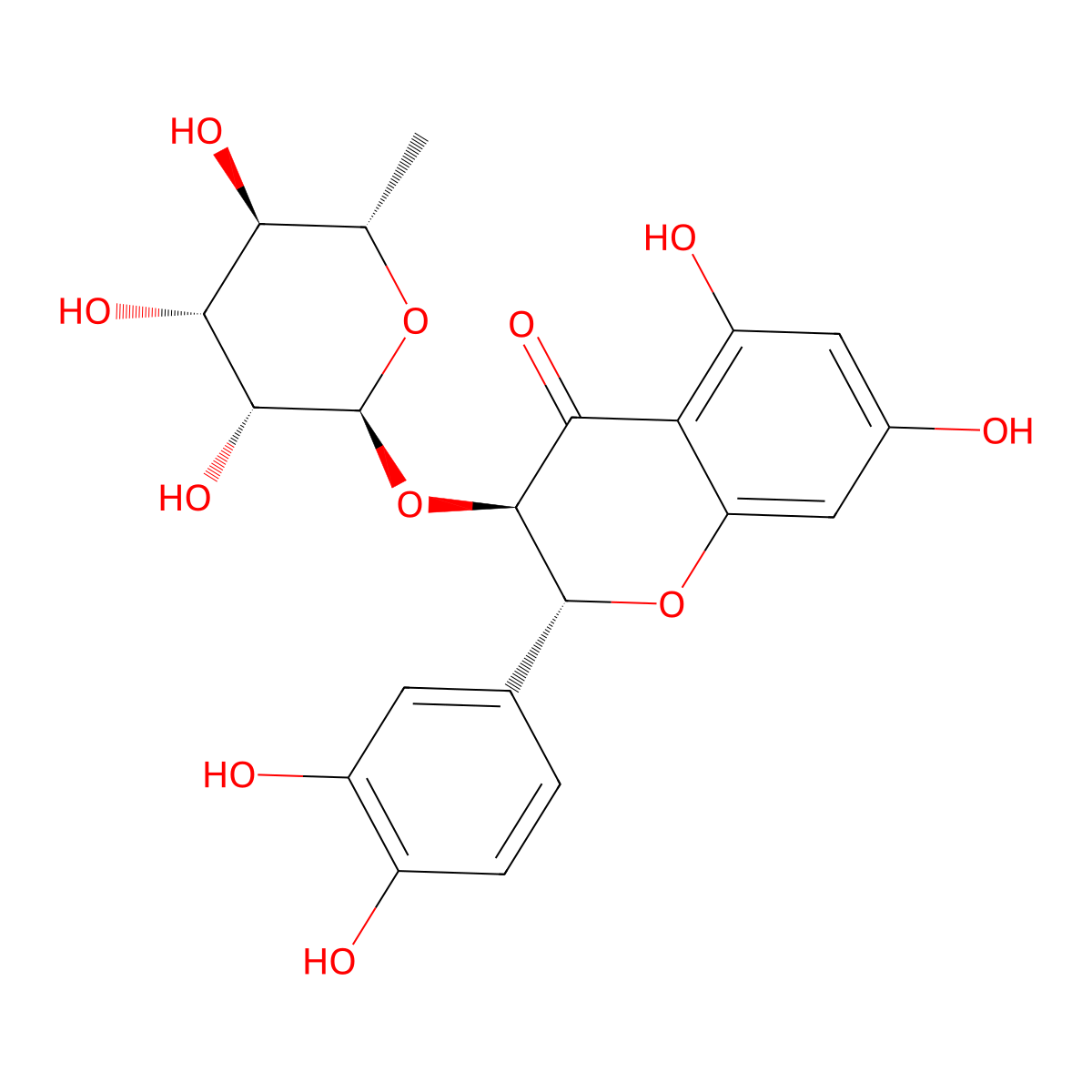 Astilbin molecular structure, CAS 29838-67-3