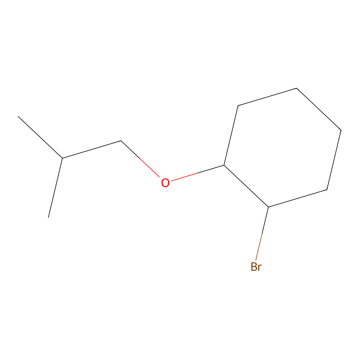 1-Bromo-2-(2-methylpropoxy)cyclohexane molecular structure, CAS 29840-09-3