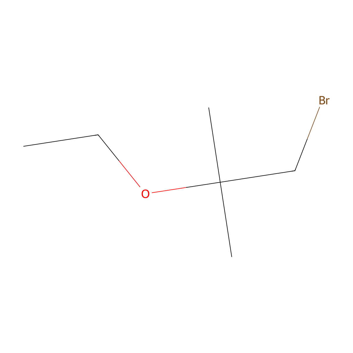 1-Bromo-2-ethoxy-2-methylpropane molecular structure, CAS 29840-15-1