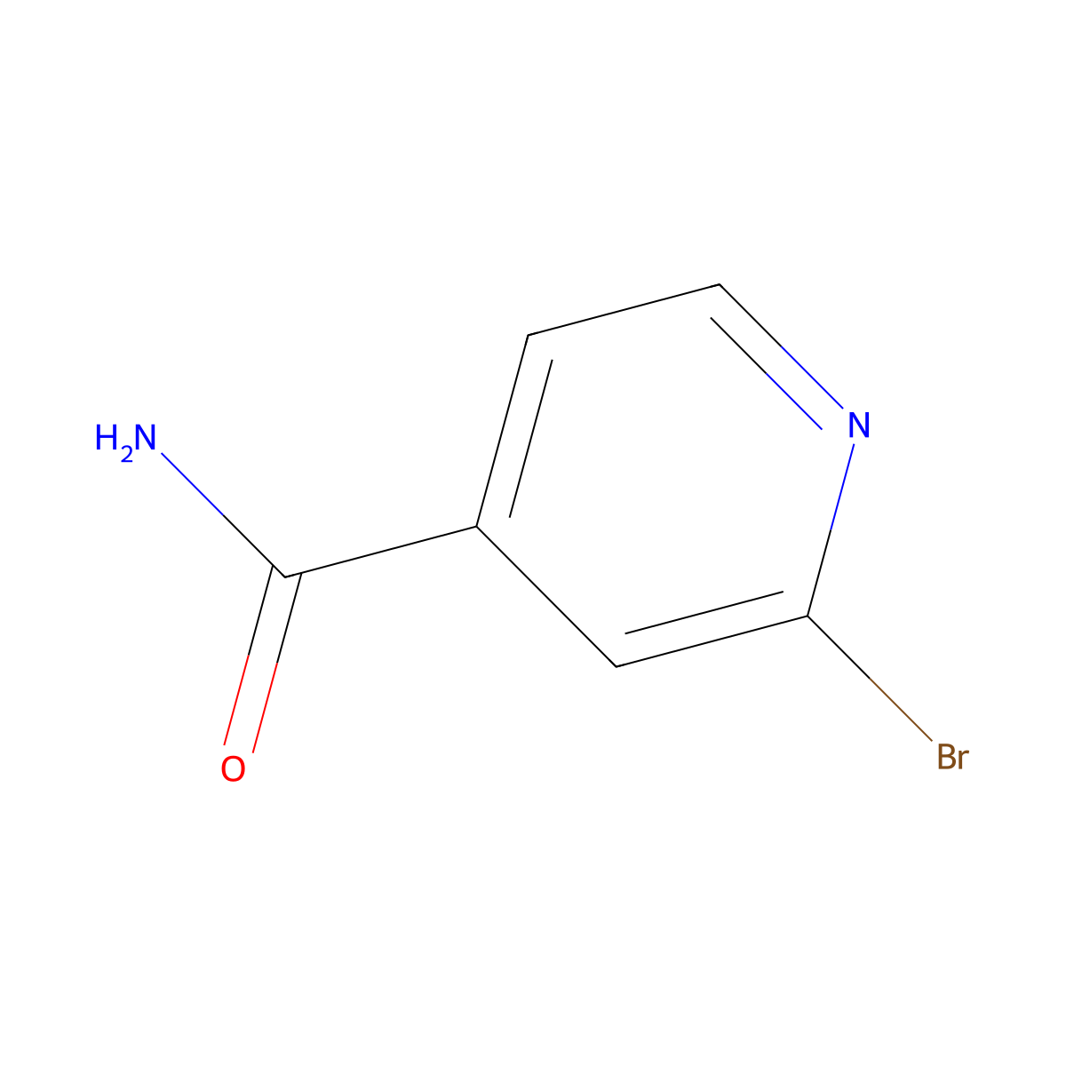 2-Bromoisonicotinamide molecular structure, CAS 29840-73-1