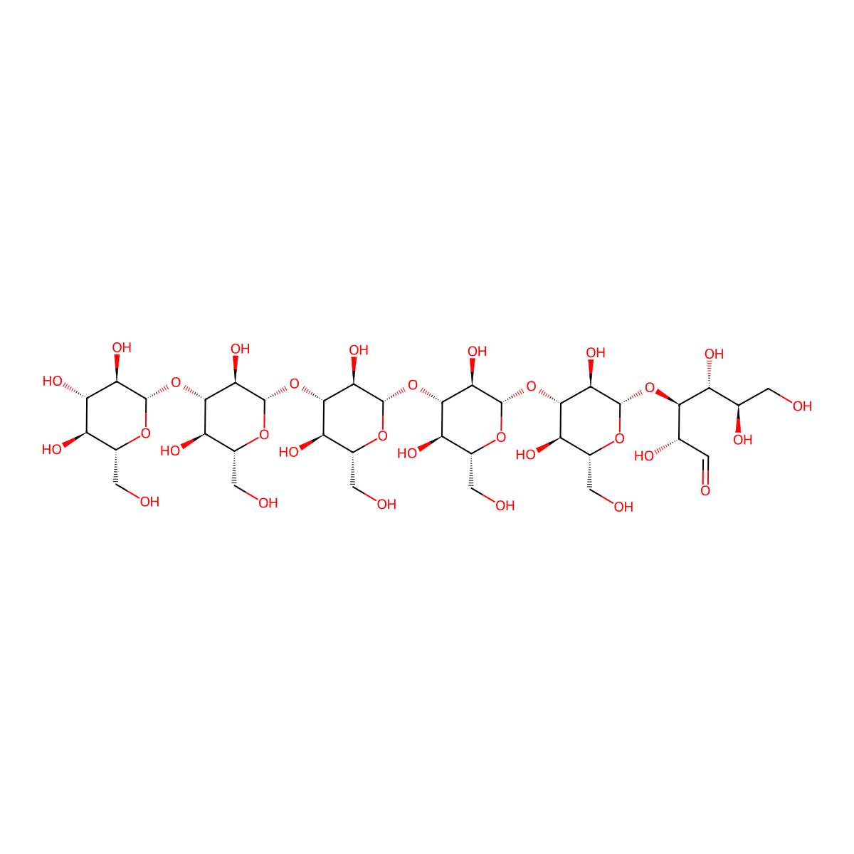 Laminarihexaose molecular structure, CAS 29842-30-6