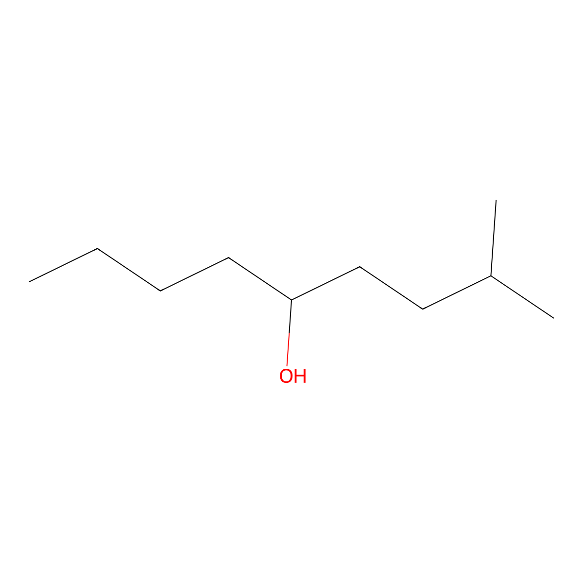 2-Methyl-5-nonanol molecular structure, CAS 29843-62-7