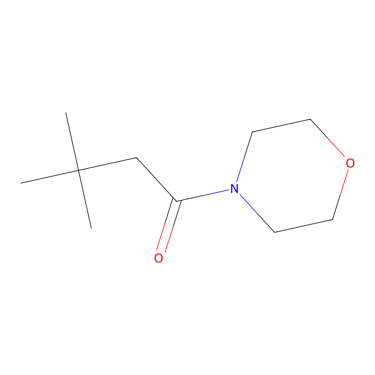 3,3-Dimethyl-1-(morpholin-4-yl)butan-1-one molecular structure, CAS 29846-85-3