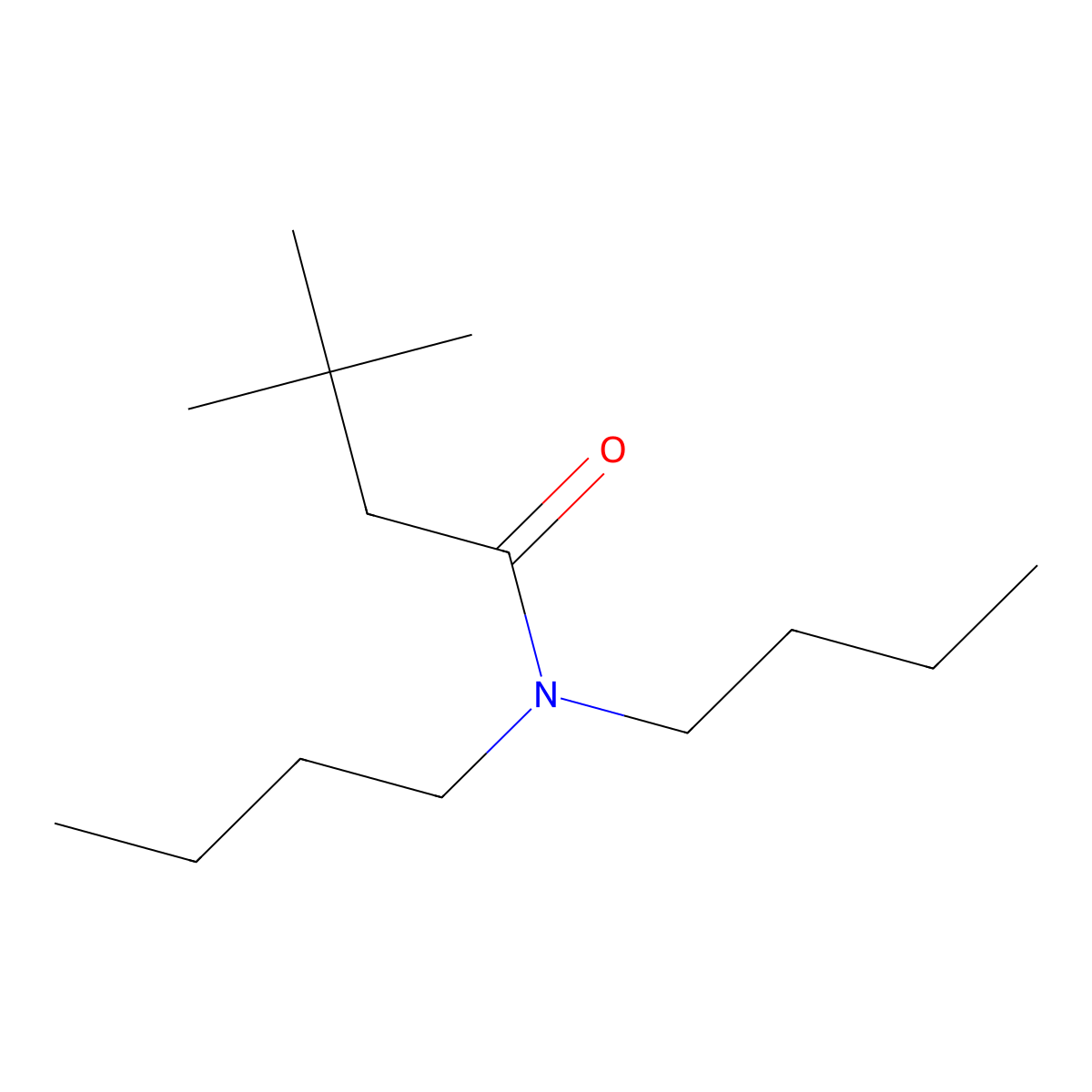 N,N-dibutyl-3,3-dimethylbutanamide molecular structure, CAS 29846-86-4
