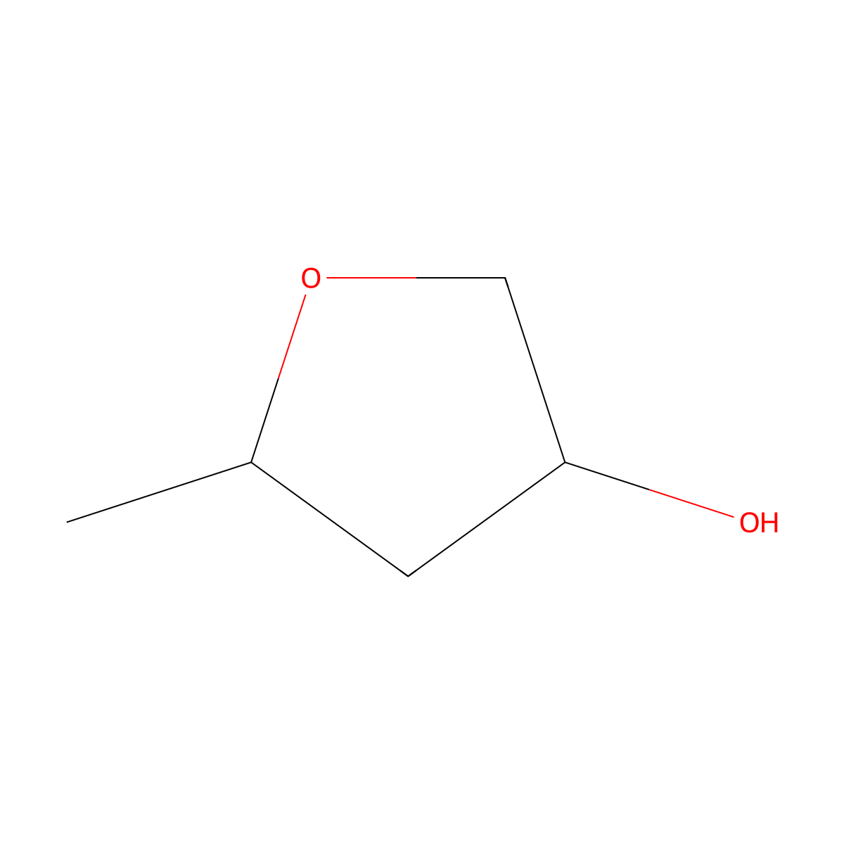 2,5-Anhydro-1,3-dideoxypentitol molecular structure, CAS 29848-43-9