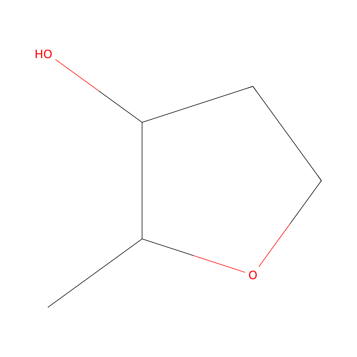 2-Methyloxolan-3-ol molecular structure, CAS 29848-44-0