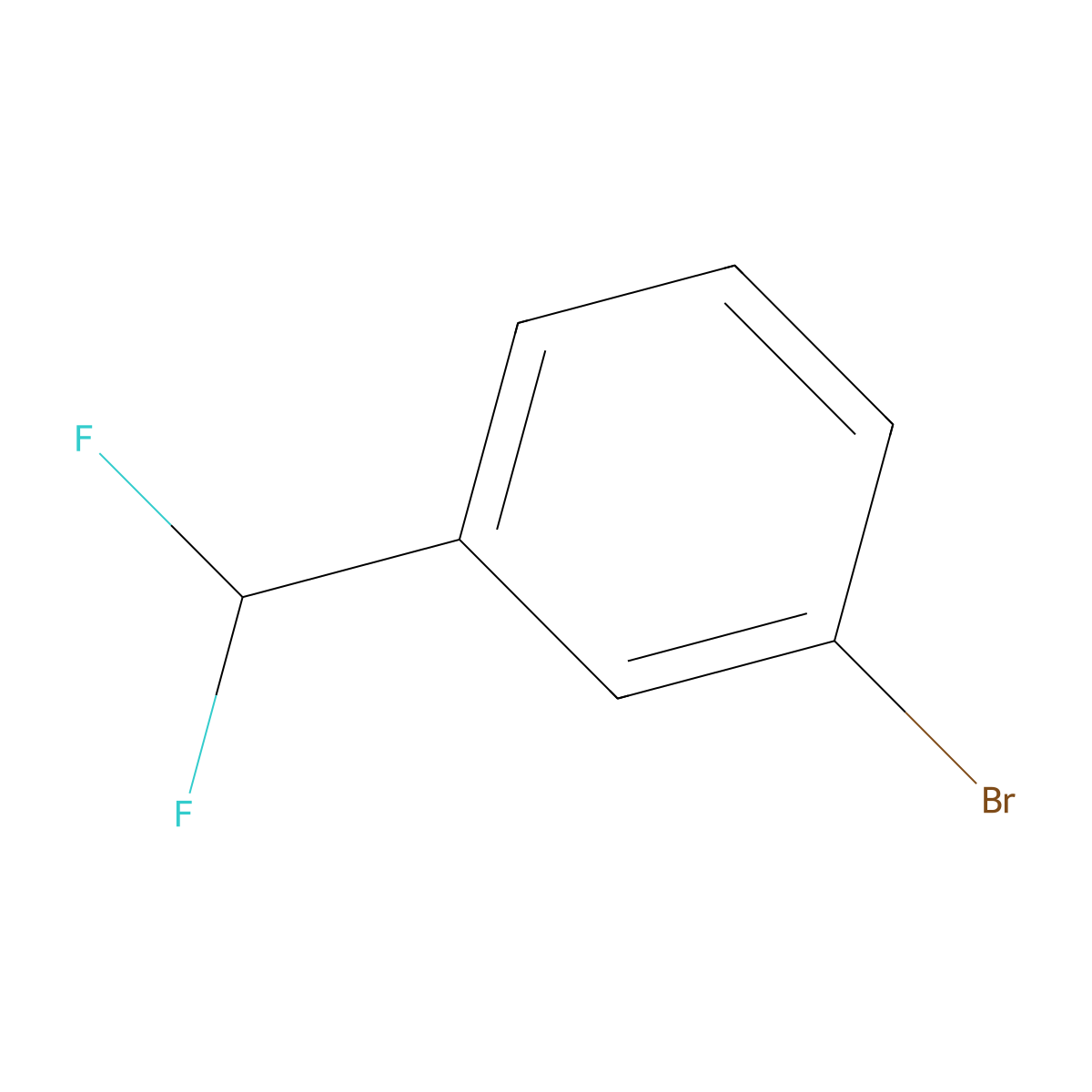 1-Bromo-3-(difluoromethyl)benzene molecular structure, CAS 29848-59-7