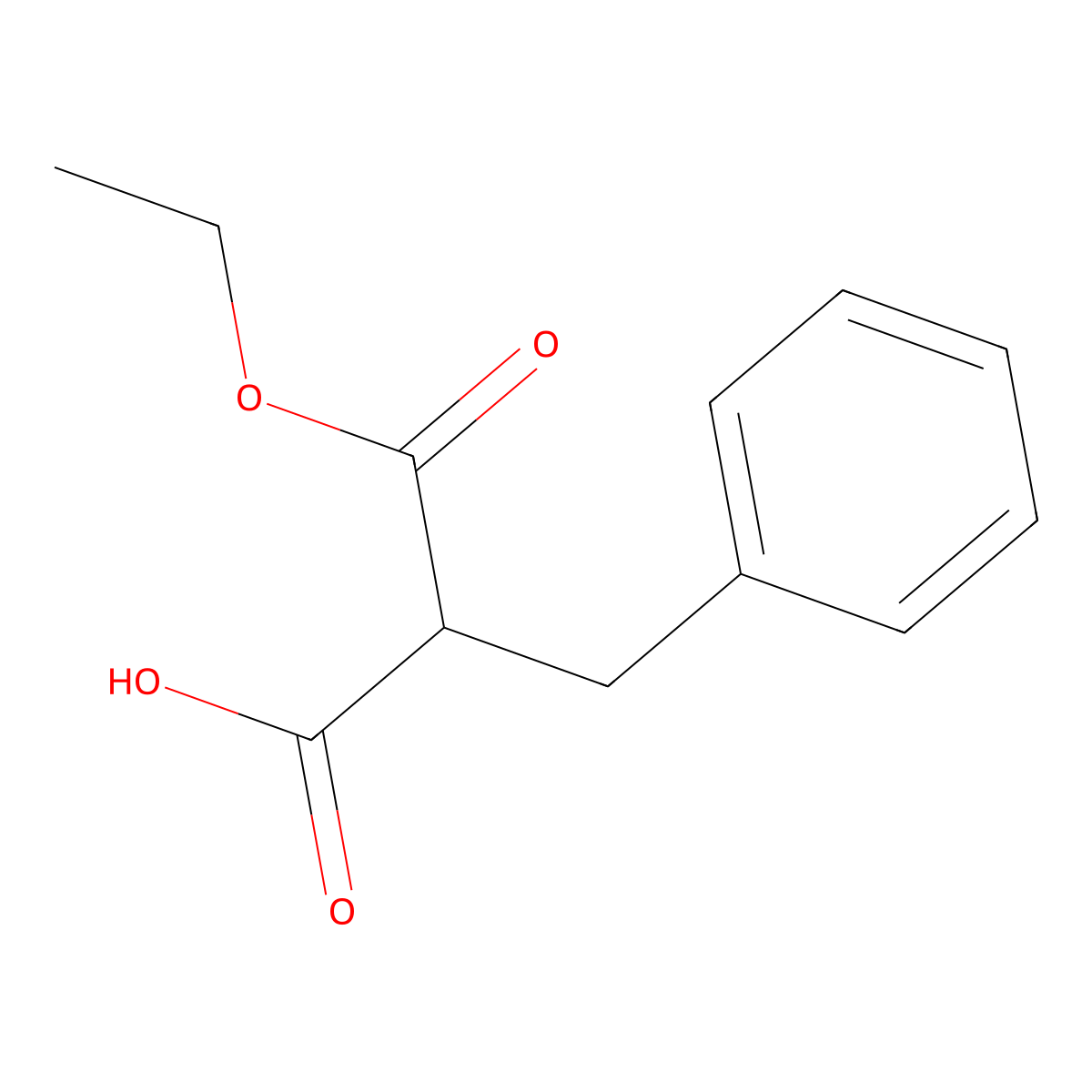 2-Benzyl-malonic acid monoethyl ester molecular structure, CAS 2985-39-9