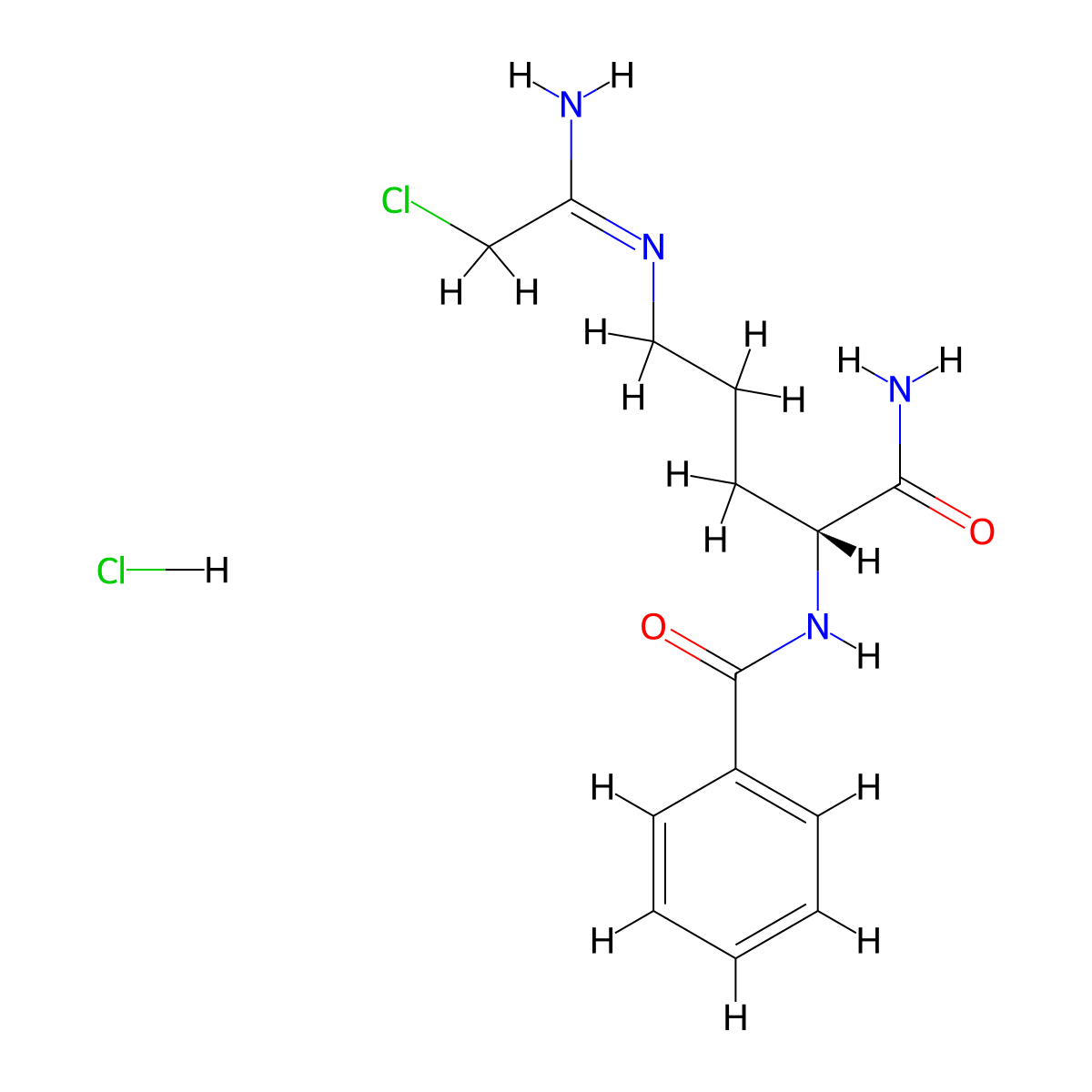 D-Cl-amidine (hydrochloride) molecular structure, CAS 2985338-61-0