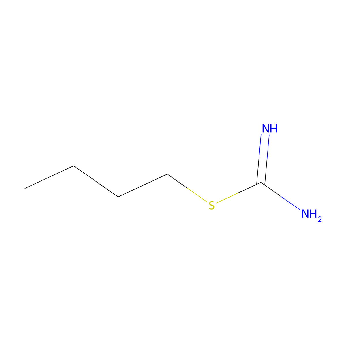 S-n-Butylisothiourea molecular structure, CAS 2986-22-3