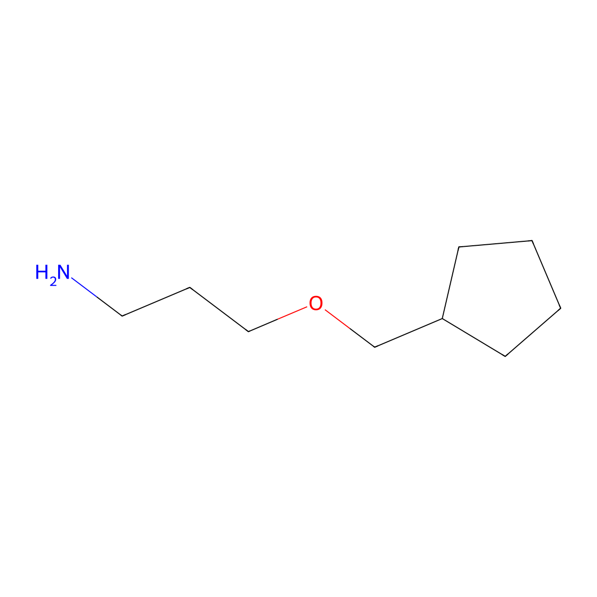 3-(Cyclopentylmethoxy)propan-1-amine molecular structure, CAS 2986-58-5