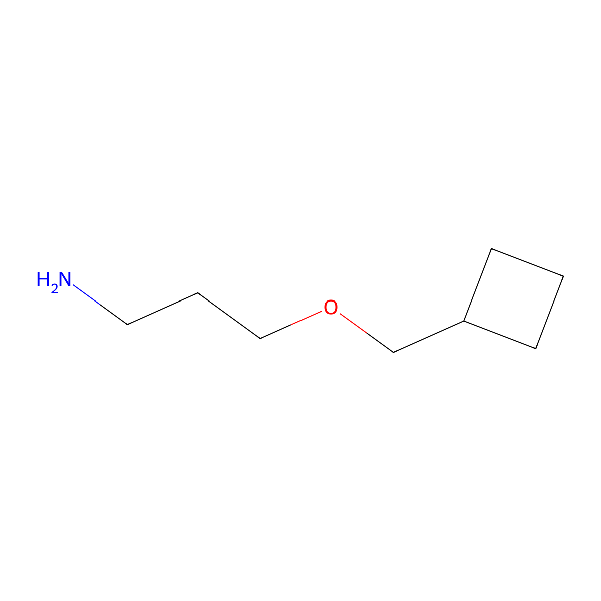 3-(Cyclobutylmethoxy)propan-1-amine molecular structure, CAS 2986-59-6