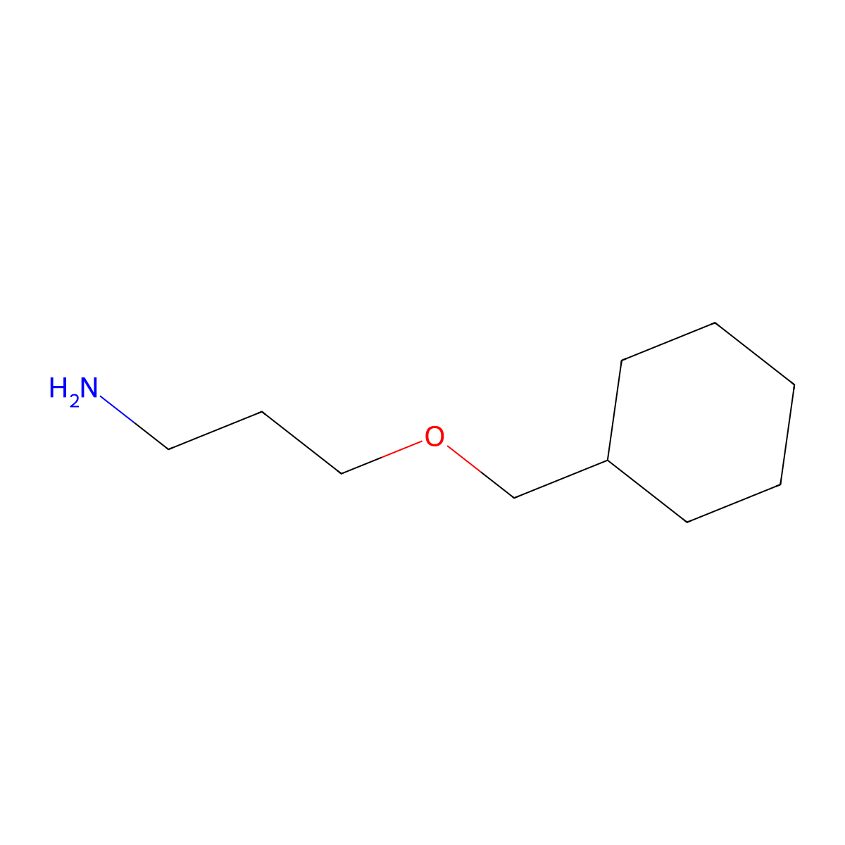 3-(Cyclohexylmethoxy)propan-1-amine molecular structure, CAS 2986-61-0