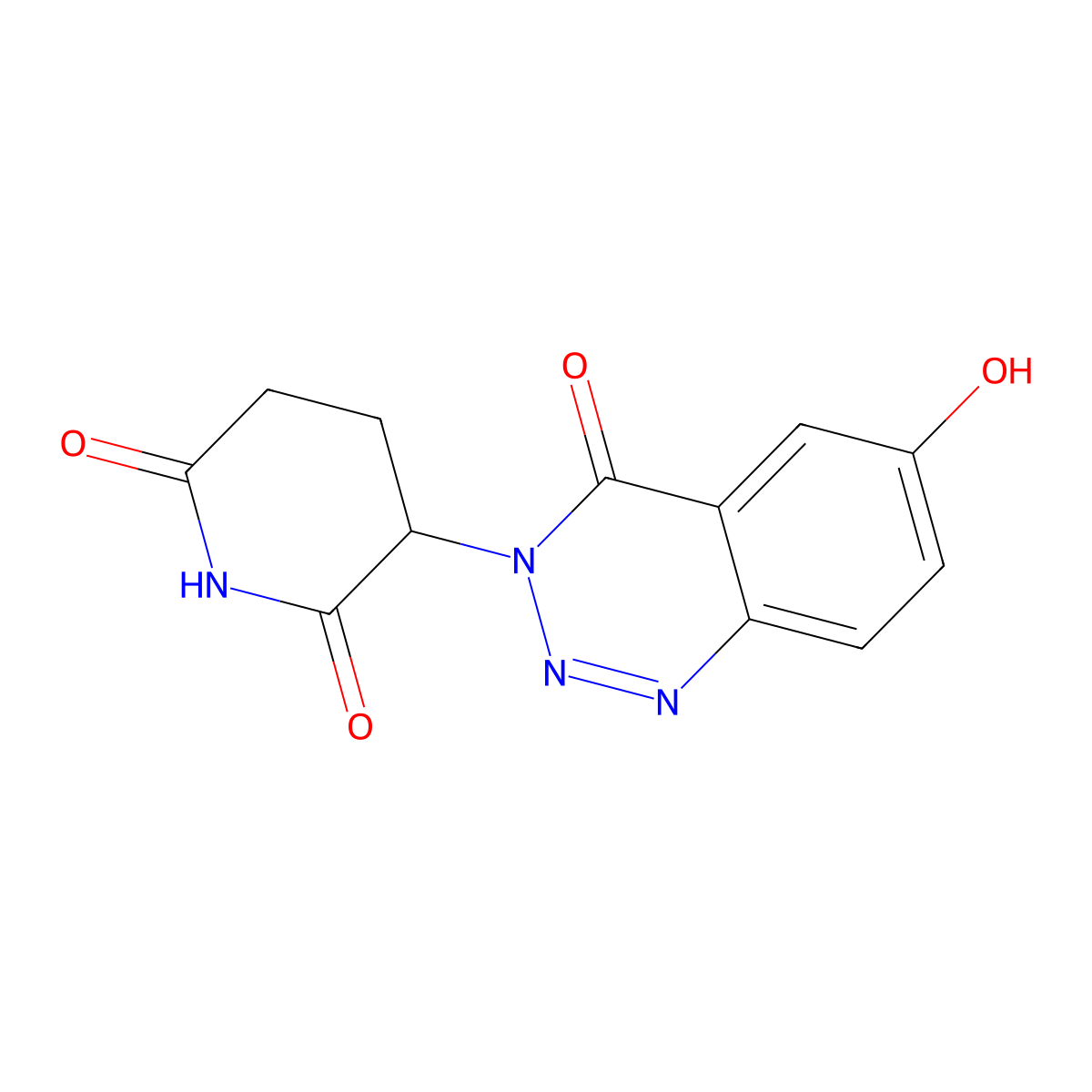 3-(6-hydroxy-4-oxobenzo[d][1,2,3]triazin-3(4H)-yl)piperidine-2,6-dione molecular structure, CAS 2986073-26-9
