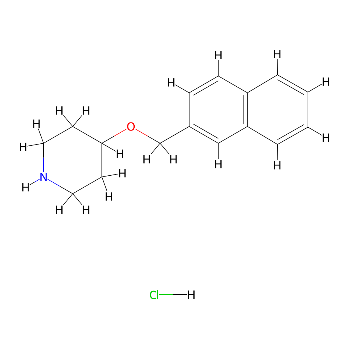Litoxetine hydrochloride molecular structure, CAS 2986319-15-5