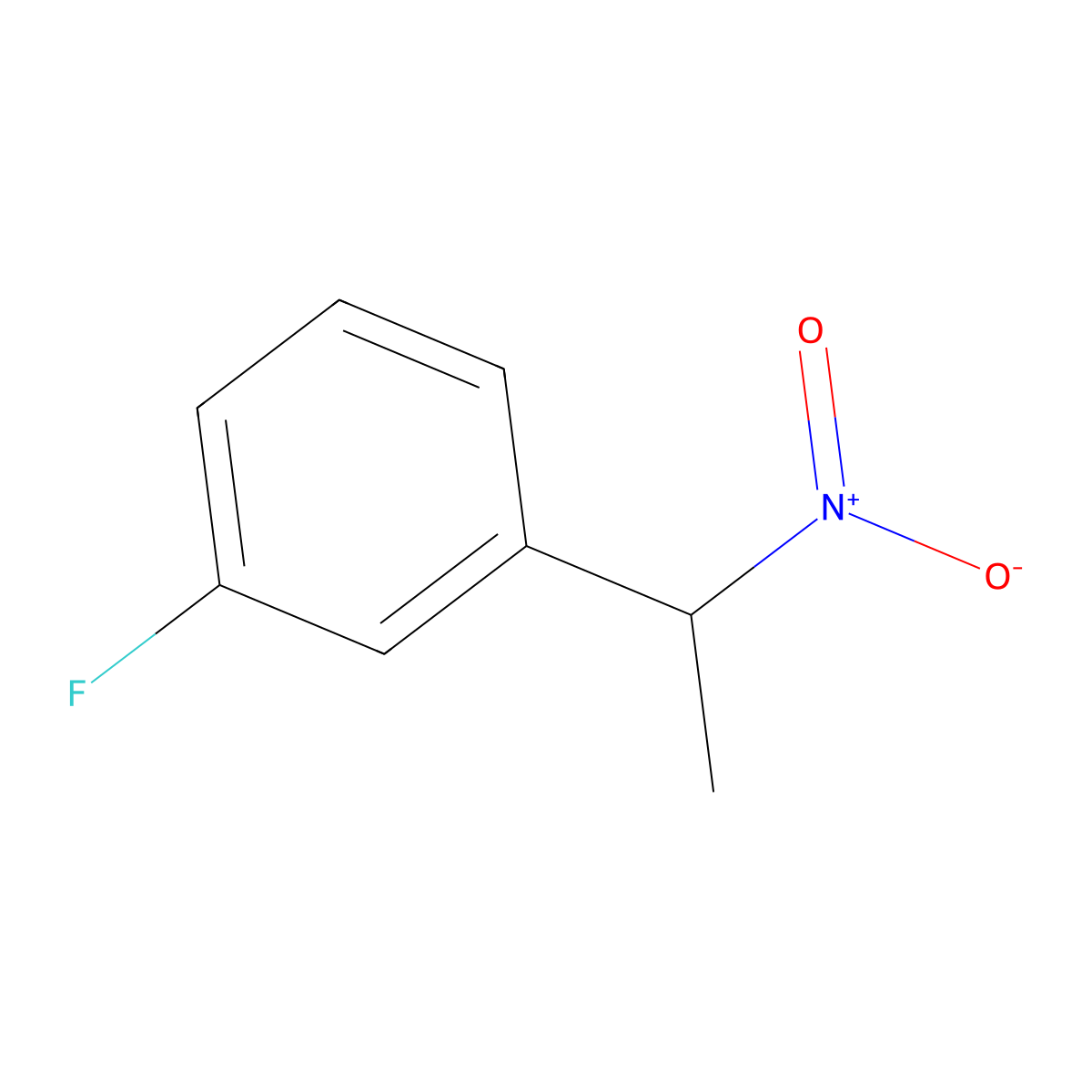 1-Fluoro-3-(1-nitroethyl)benzene molecular structure, CAS 29865-67-6