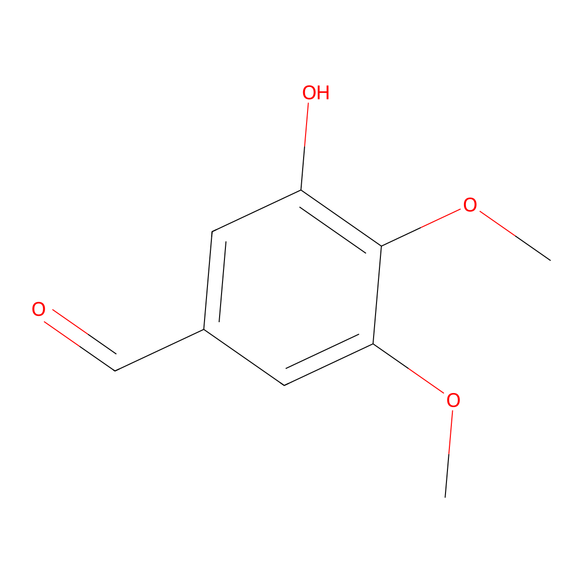 3,4-Dimethoxy-5-hydroxybenzaldehyde molecular structure, CAS 29865-90-5