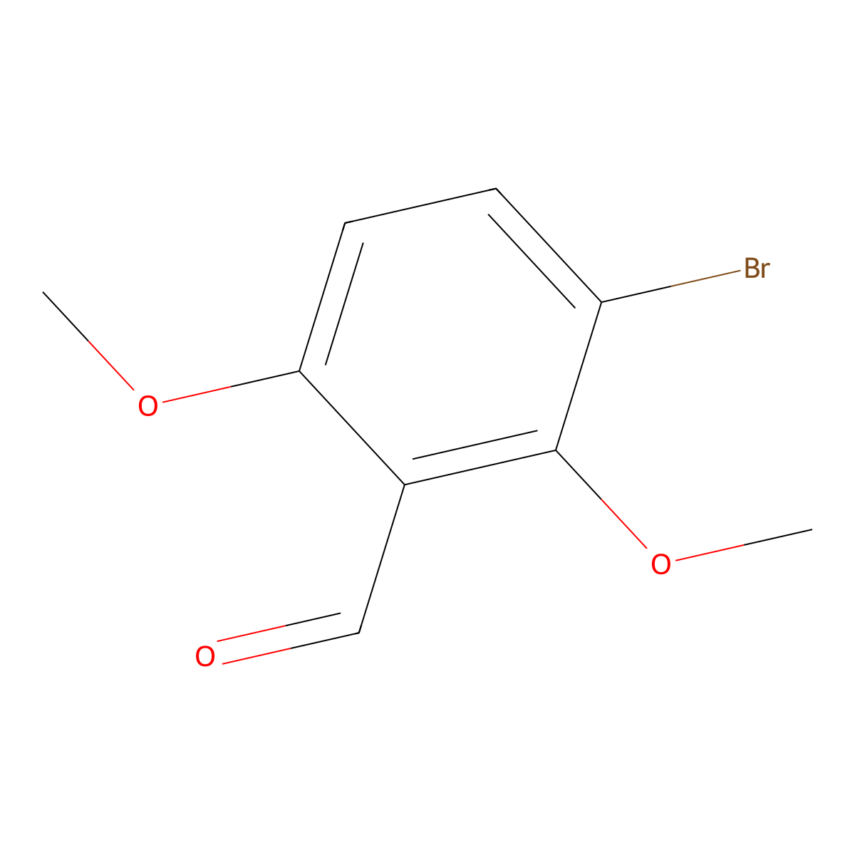 3-Bromo-2,6-dimethoxybenzaldehyde molecular structure, CAS 29866-51-1