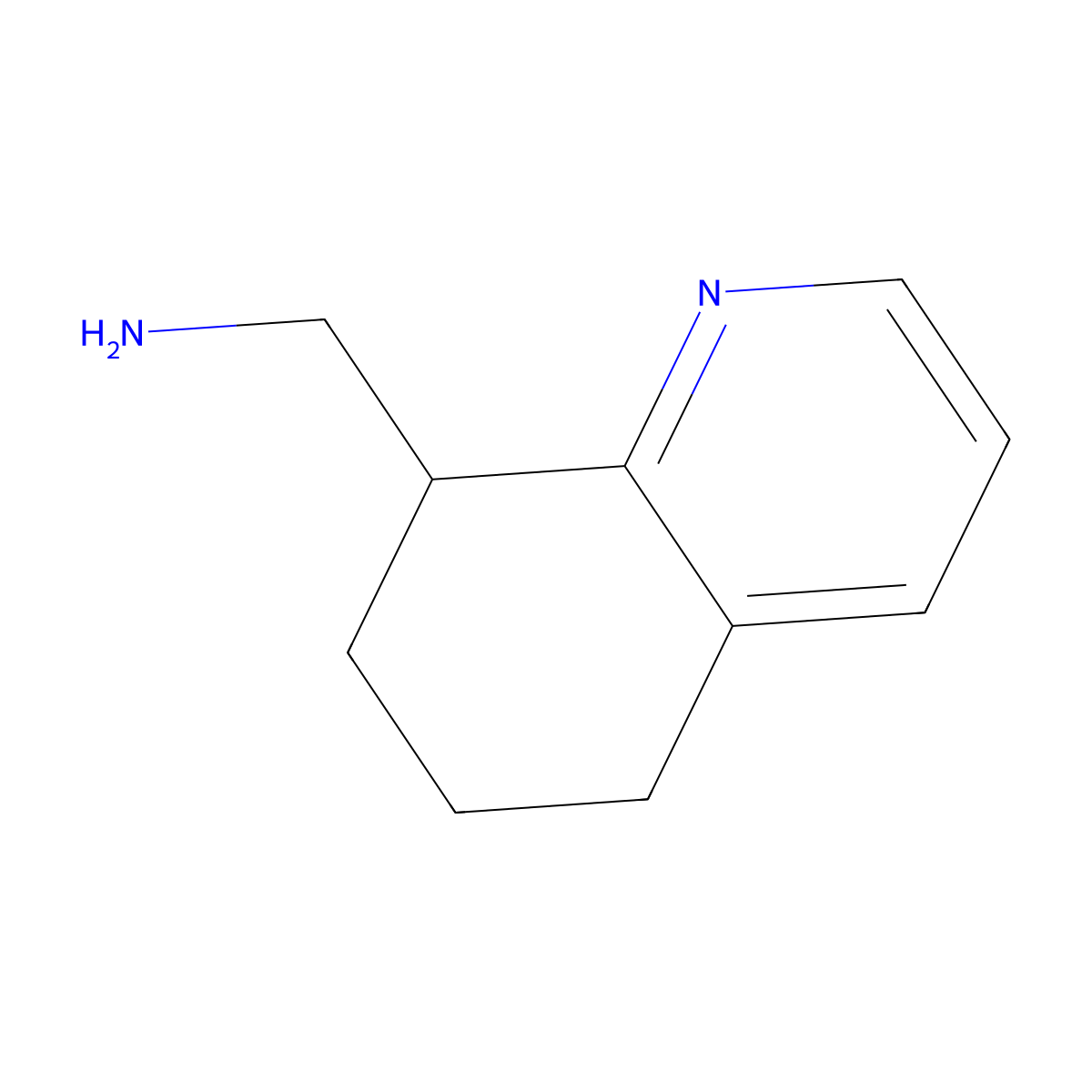 (5,6,7,8-Tetrahydroquinolin-8-yl)methanamine molecular structure, CAS 298680-94-1