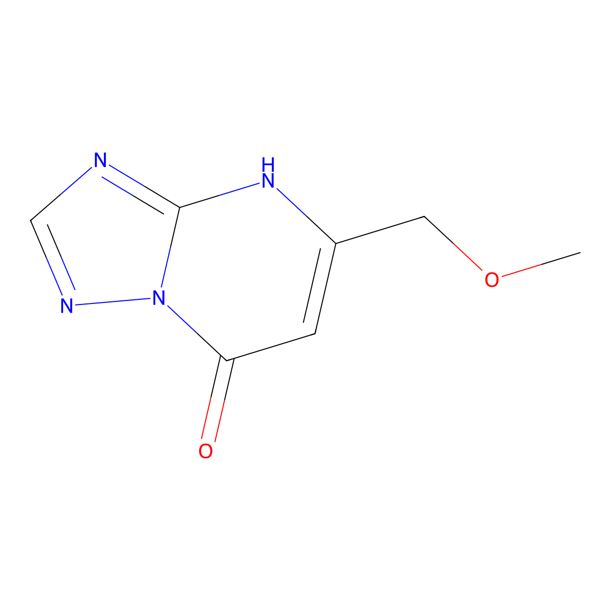 5-(methoxymethyl)[1,2,4]triazolo[1,5-a]pyrimidin-7(4H)-one molecular structure, CAS 298684-91-0
