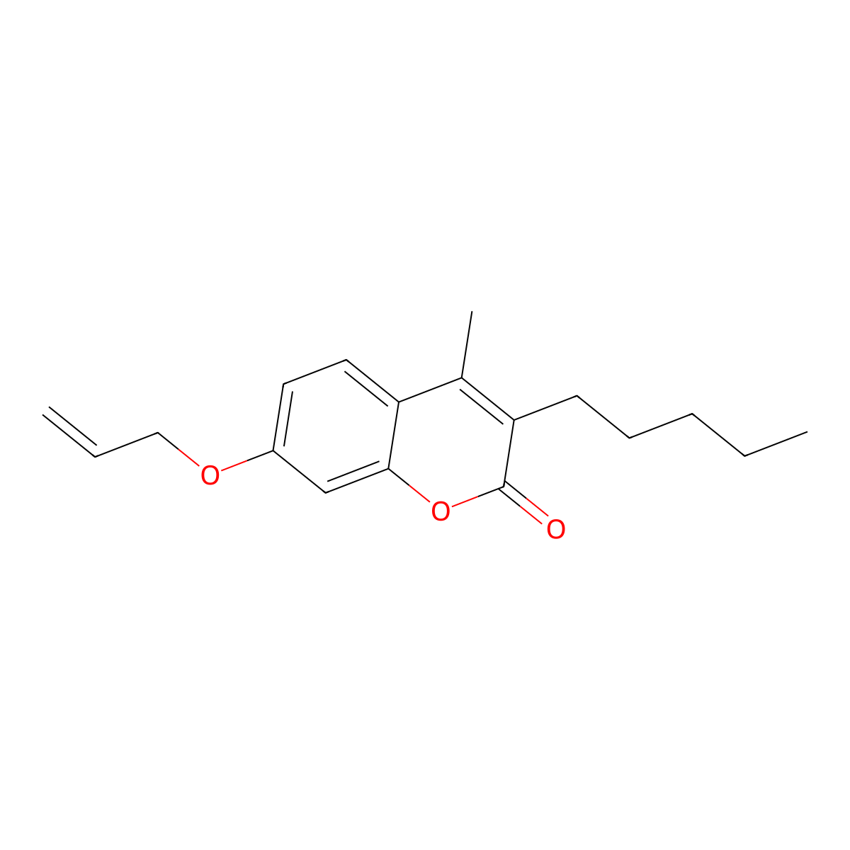 7-(allyloxy)-4-methyl-3-pentyl-2H-chromen-2-one molecular structure, CAS 298686-61-0