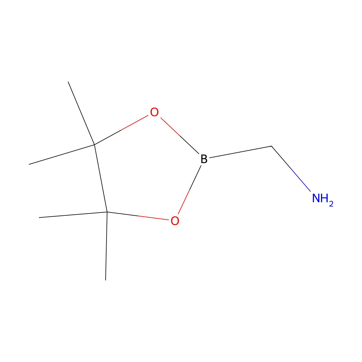 (4,4,5,5-Tetramethyl-1,3,2-dioxaborolan-2-yl)methanamine molecular structure, CAS 298689-75-5