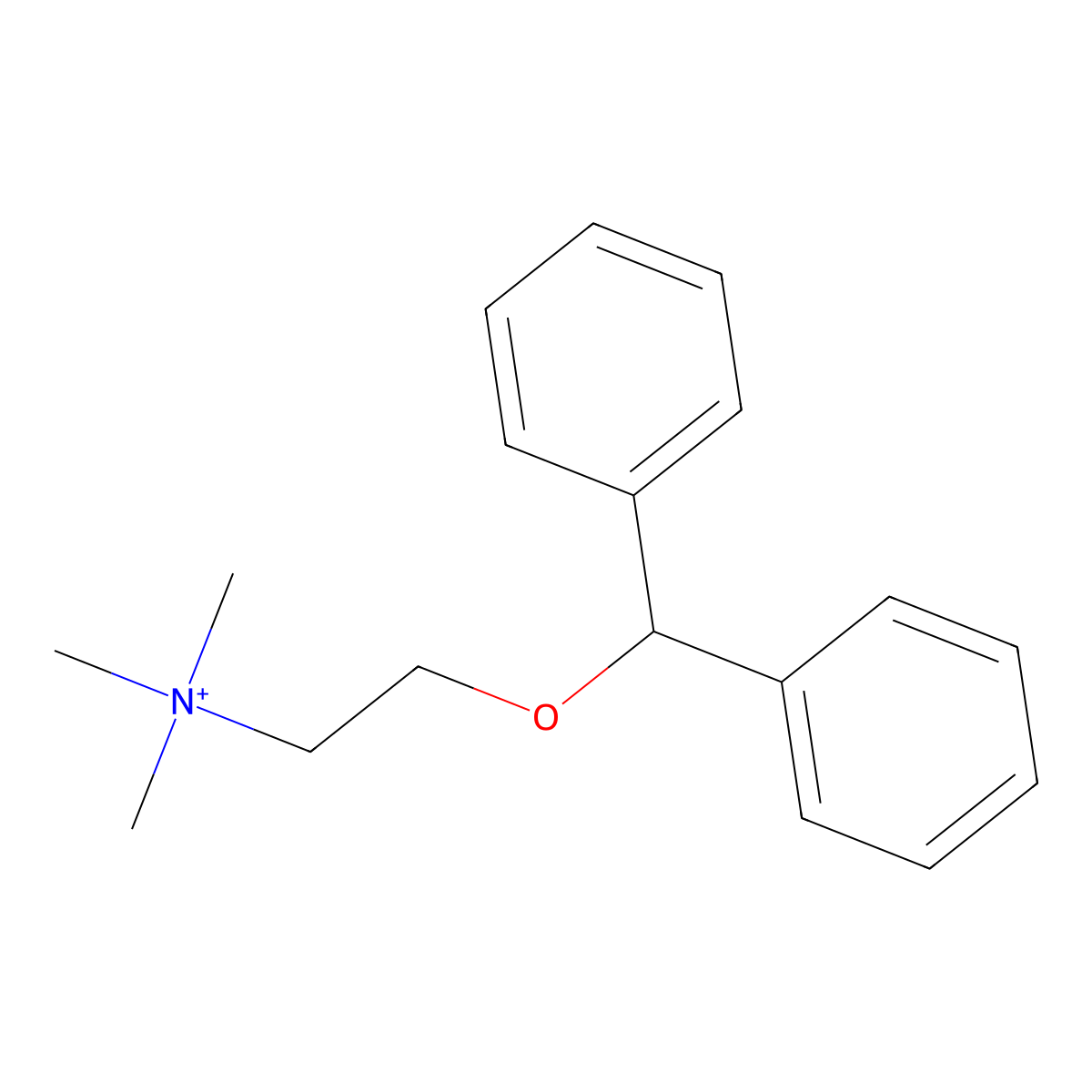 Mefenidramium molecular structure, CAS 29869-74-7