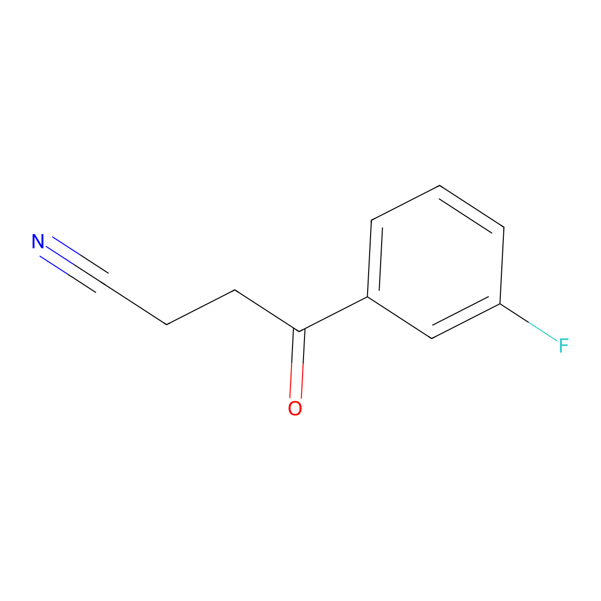 4-(3-Fluorophenyl)-4-oxobutyronitrile molecular structure, CAS 298690-71-8