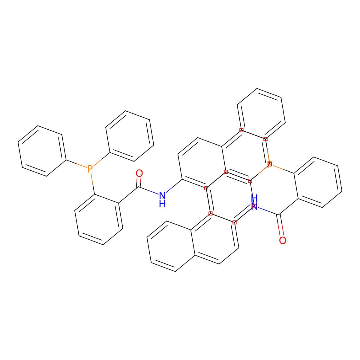 (S)-N,N'-(1,1'-Binaphthalene]-2,2'-diyl)bis(2-diphenylphosphinobenzamide) molecular structure, CAS 298695-62-2