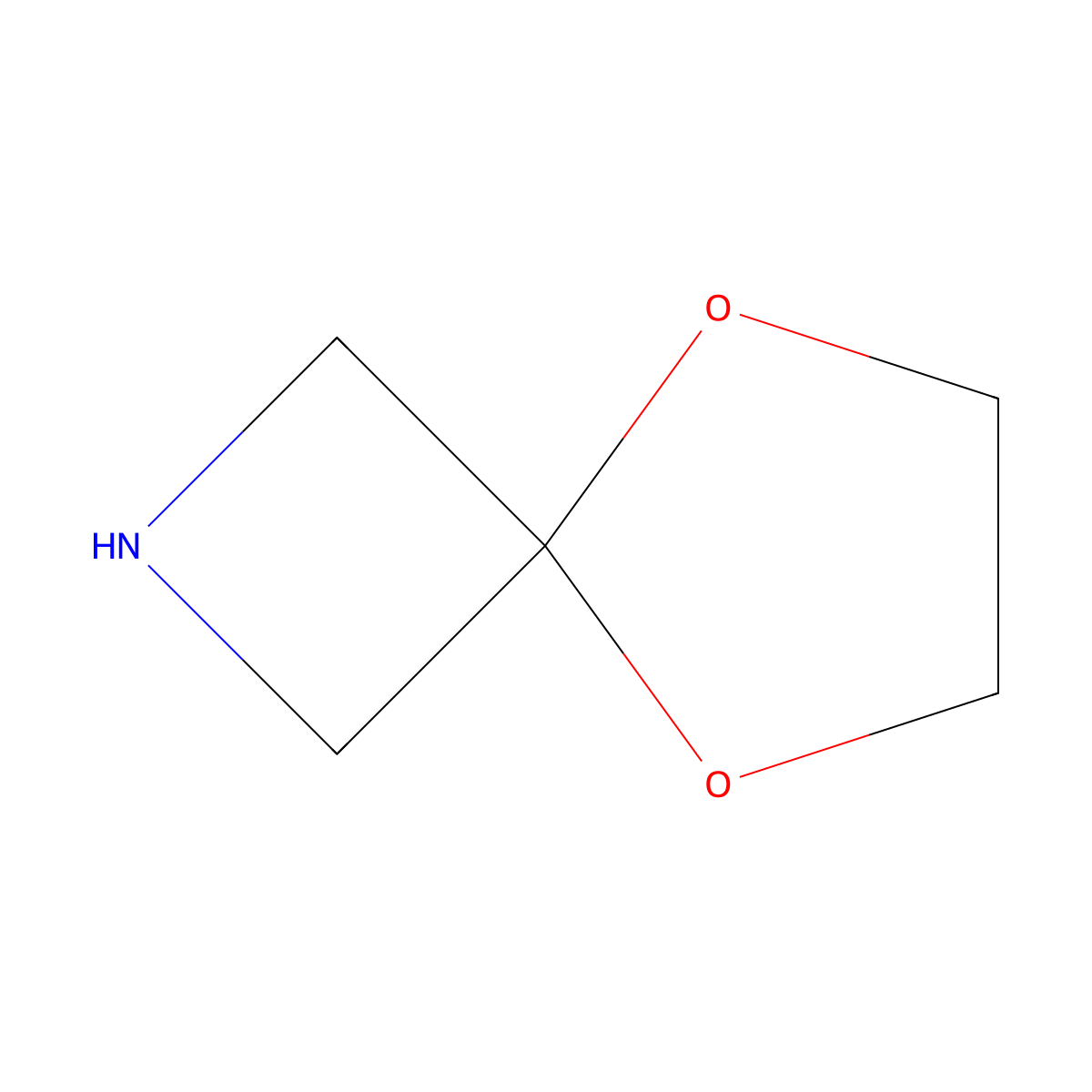 5,8-Dioxa-2-azaspiro[3.4]octane molecular structure, CAS 298698-94-9