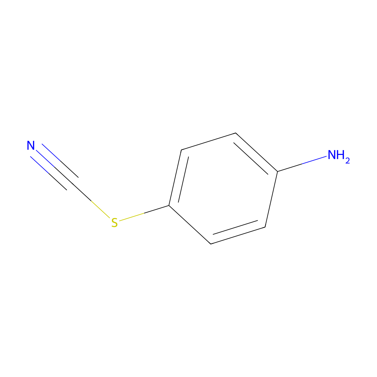 [(4-Aminophenyl)sulfanyl]formonitrile molecular structure, CAS 2987-46-4