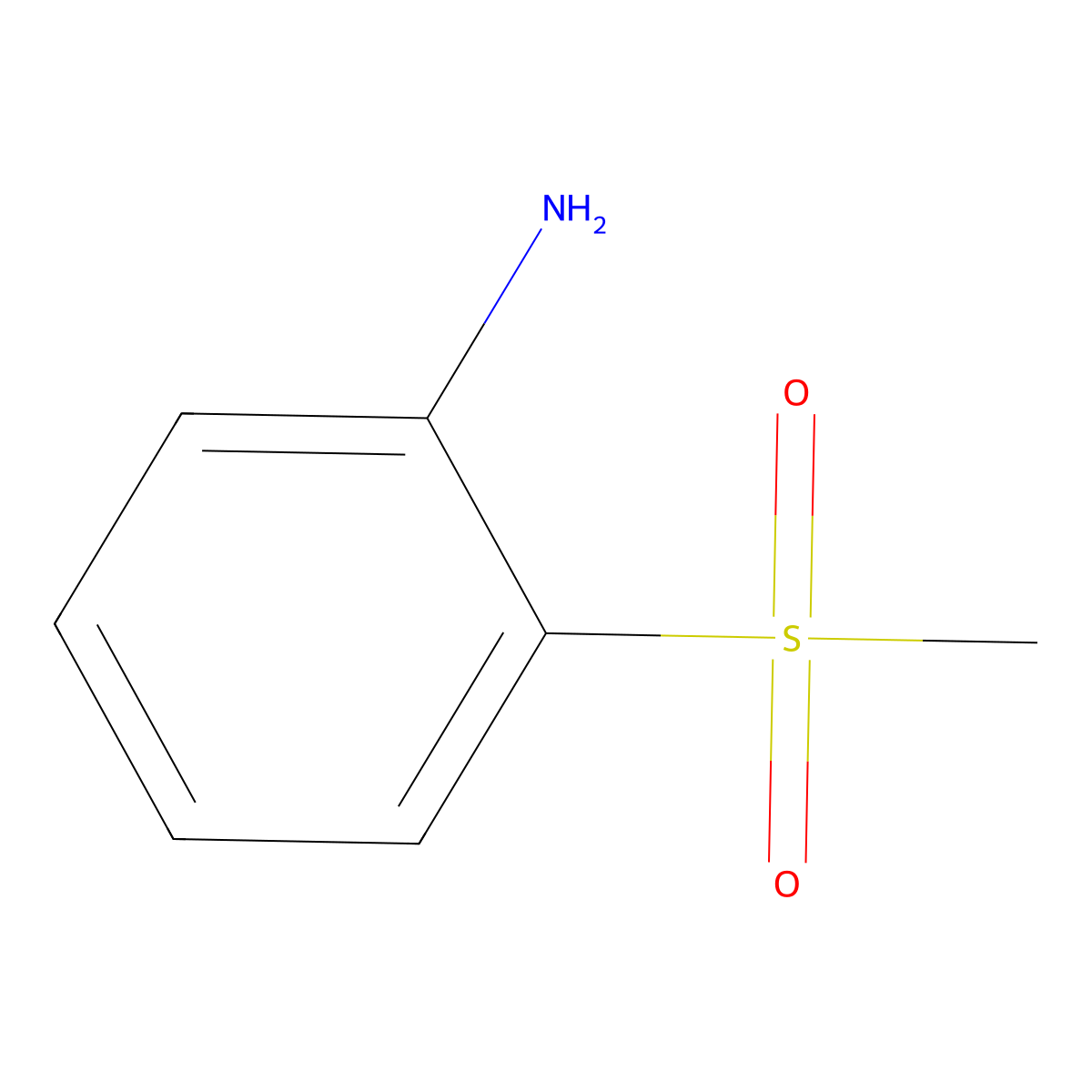2-Methanesulfonylaniline molecular structure, CAS 2987-49-7
