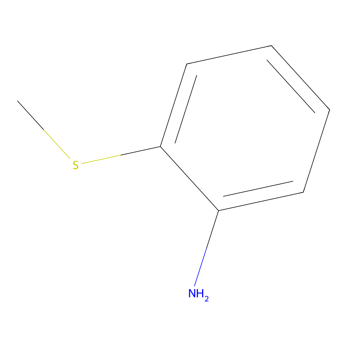 2-(Methylthio)aniline molecular structure, CAS 2987-53-3
