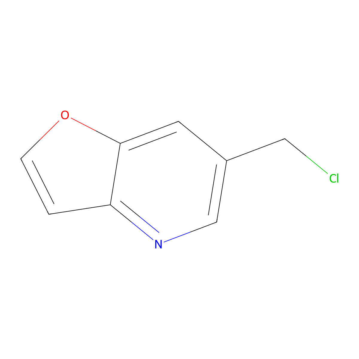 6-(Chloromethyl)furo[3,2-b]pyridine molecular structure, CAS 298702-79-1