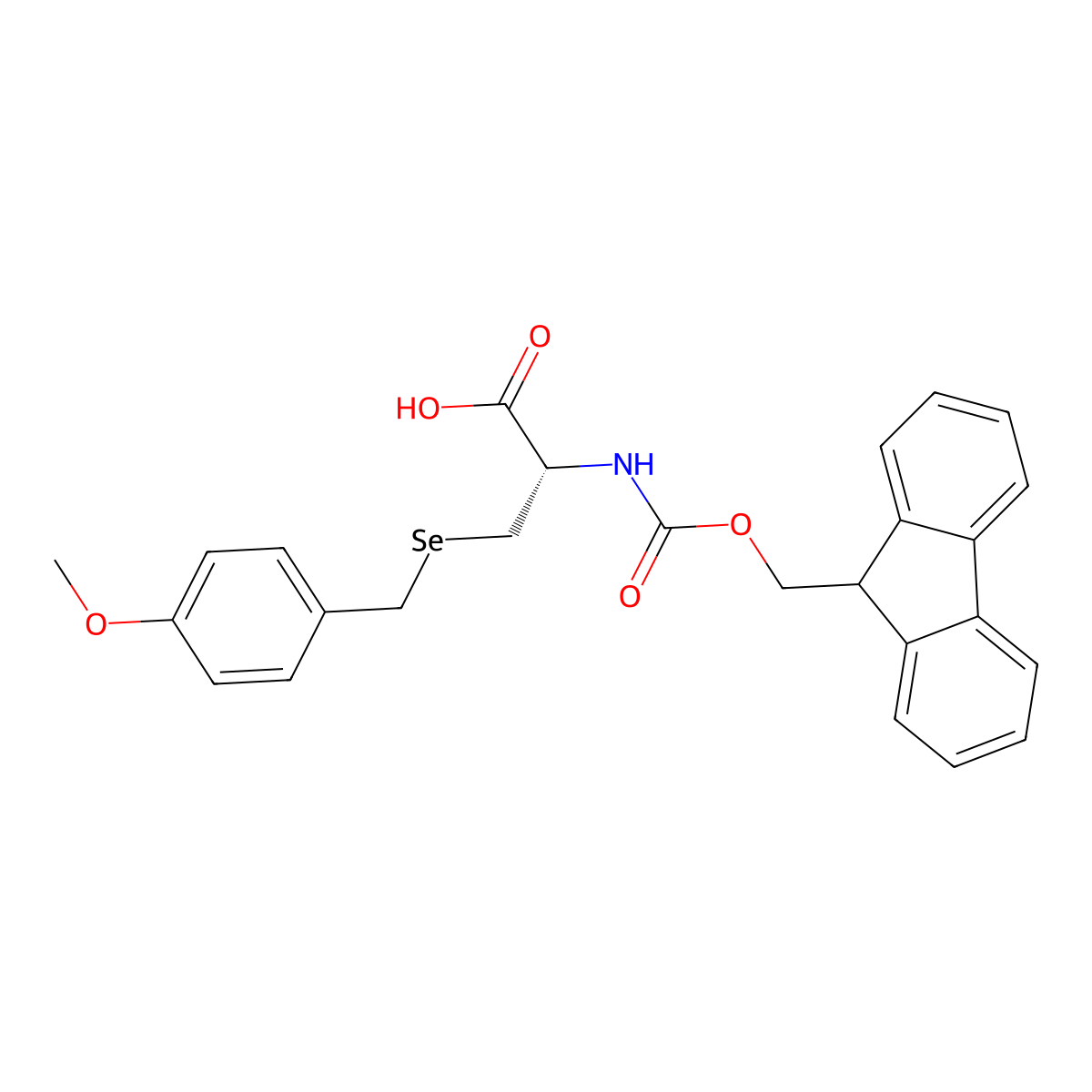 Fmoc-D-sec(mob)-OH molecular structure, CAS 2987041-11-0