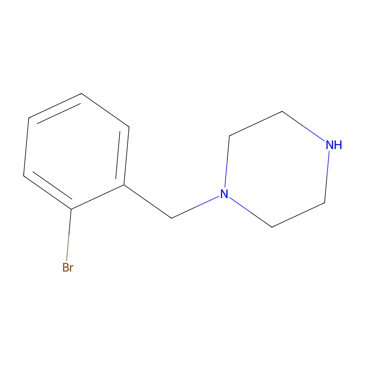 1-(2-Bromobenzyl)piperazine molecular structure, CAS 298705-59-6