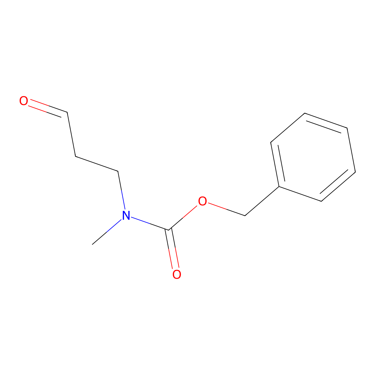 Benzyl methyl(3-oxopropyl)carbamate molecular structure, CAS 298706-11-3