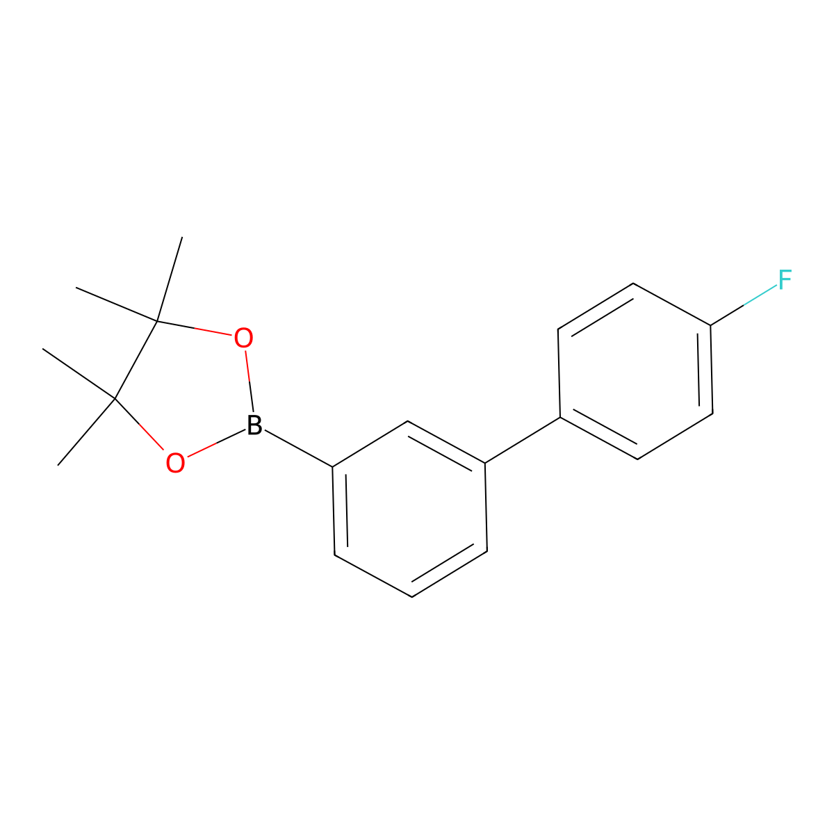 2-(4'-Fluoro-[1,1'-biphenyl]-3-YL)-4,4,5,5-tetramethyl-1,3,2-dioxaborolane molecular structure, CAS 2987159-60-2