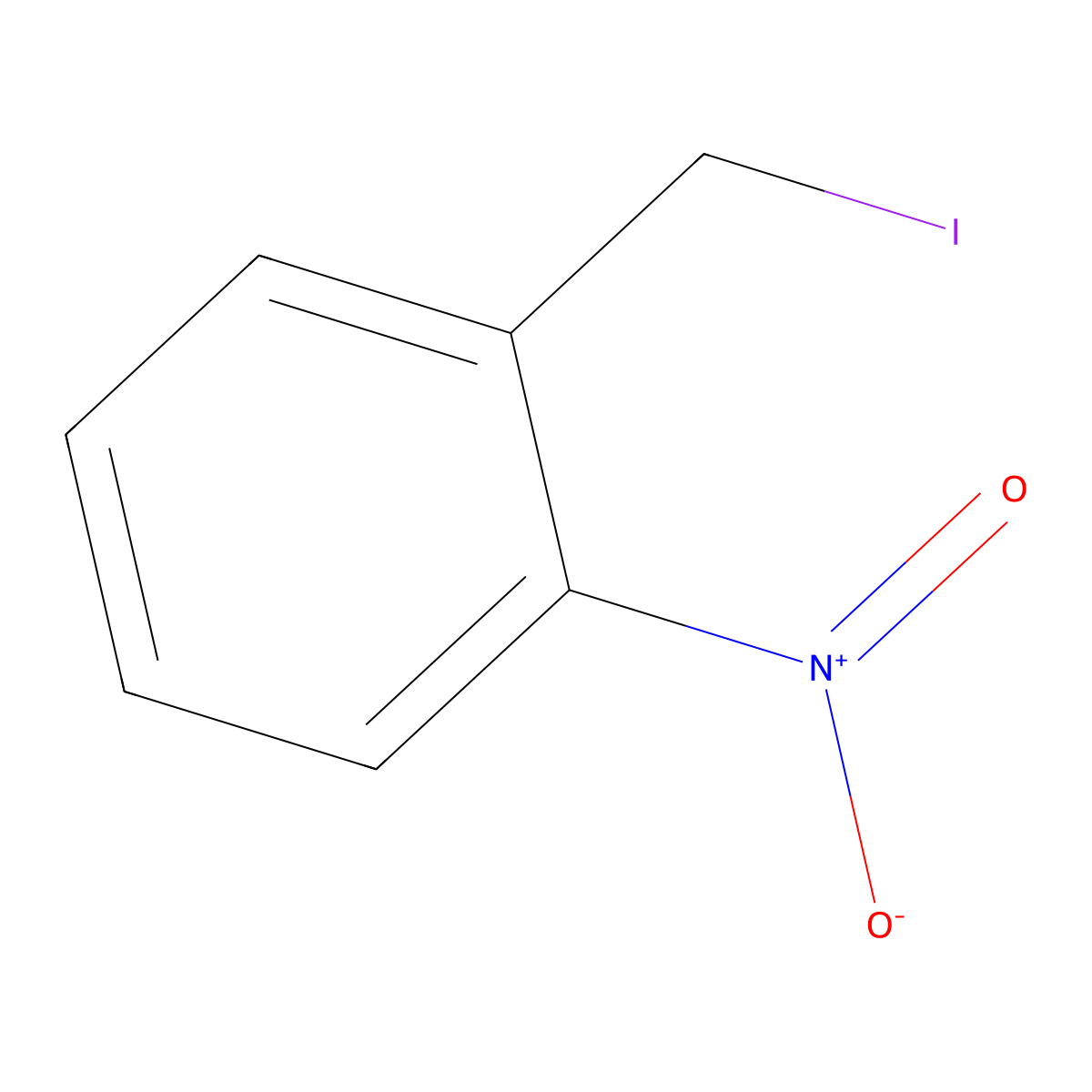 Benzene, 1-(iodomethyl)-2-nitro- molecular structure, CAS 29872-21-7